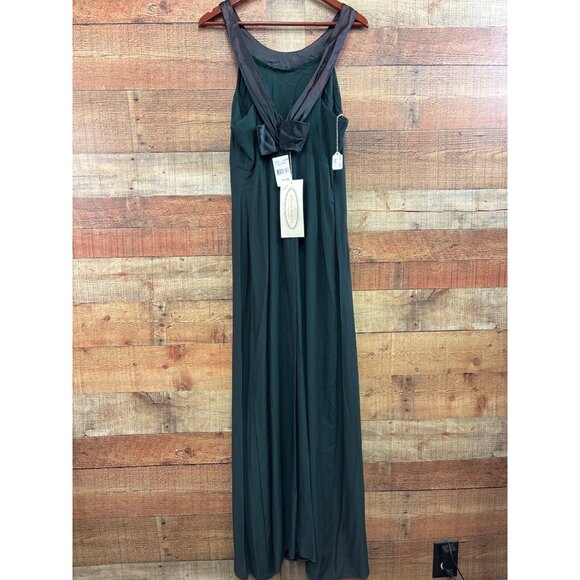 Alfred Angelo Hunter Green Formal Dress Size 11/12 Rayon & Acetate - Picture 4 of 6